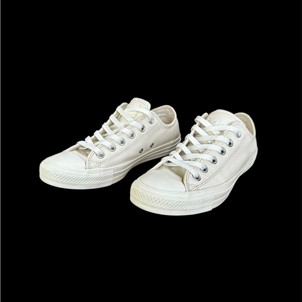 Converse Low-Top Canvas Sneakers in Cream